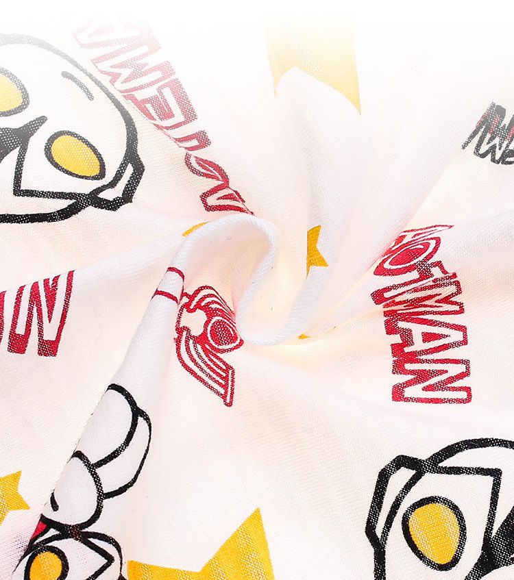 純棉連帽防曬外套-卡通人物-超人力霸王-白色