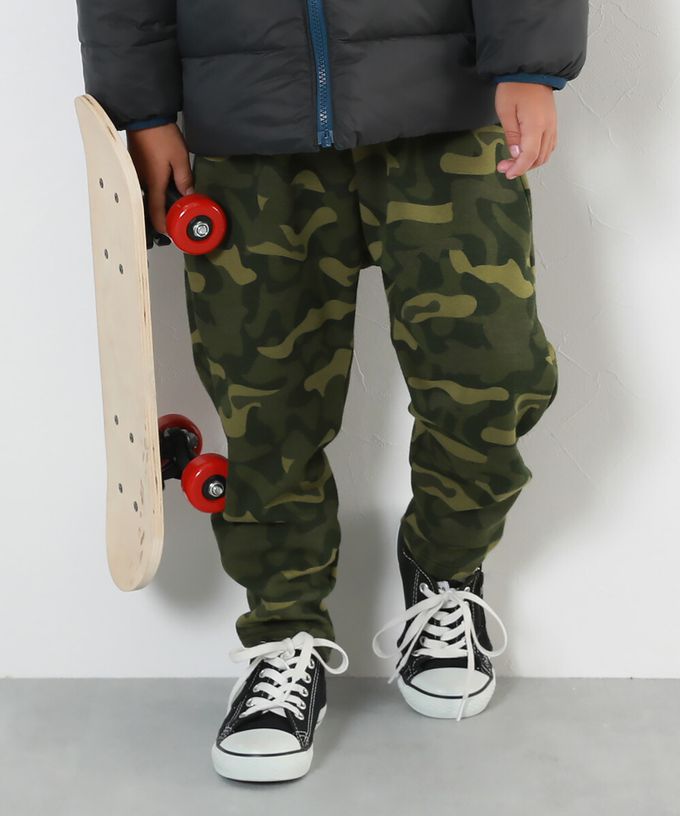 日本 devirock - RICH WARM 刷毛保暖哈倫寬鬆長褲-格紋-灰