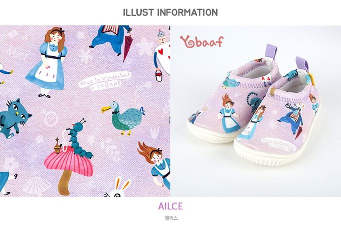 韓國 Yobaaf - 洞洞厚底兒童沙灘鞋/戲水鞋-童話少女
