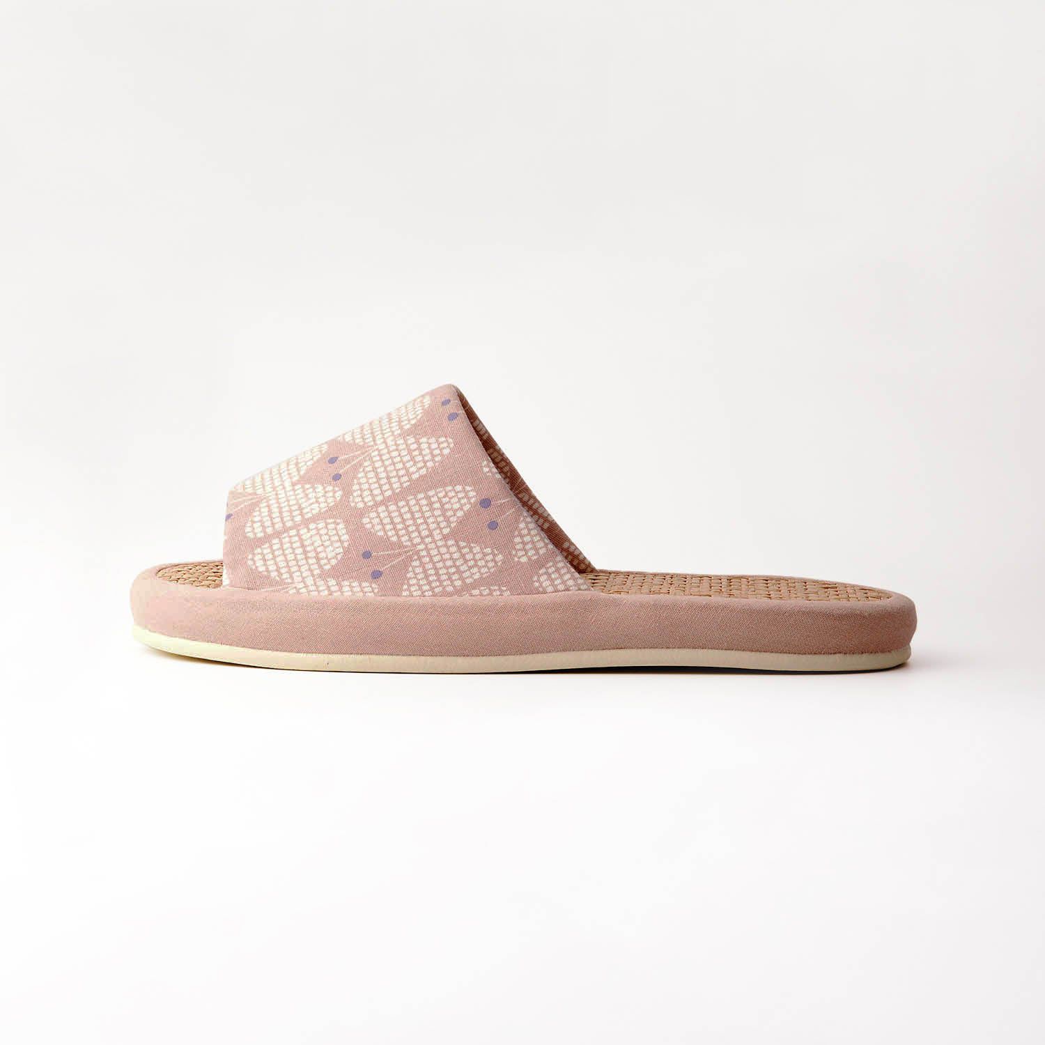 日本千趣會 - 北歐風清爽亞麻室內拖鞋-雲朵-灰藍