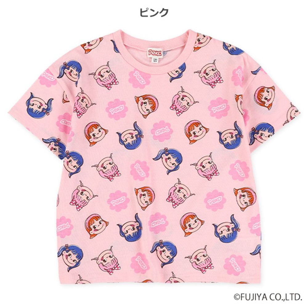 卡通人物不二家妹妹短袖上衣-粉紅