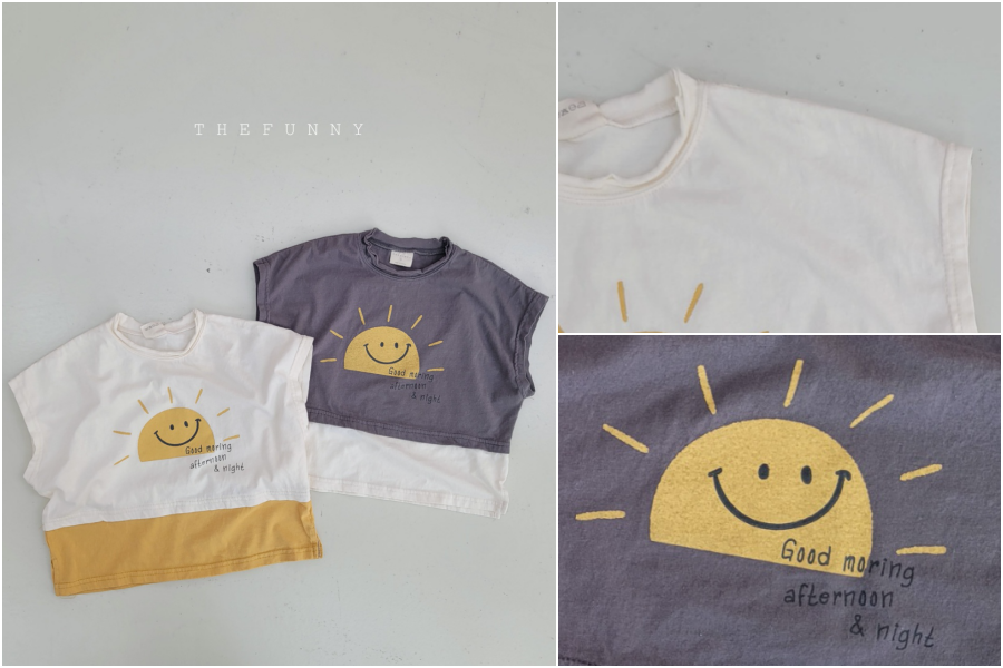 韓國 The Funny - 太陽公公純棉T-灰