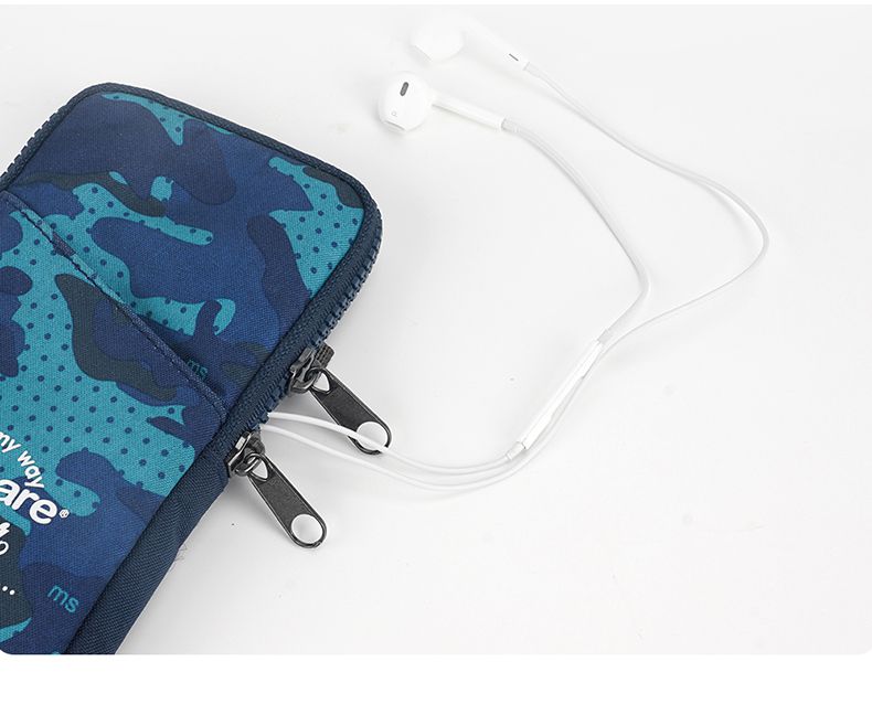 M Square - 運動休閒臂包-迷彩藍