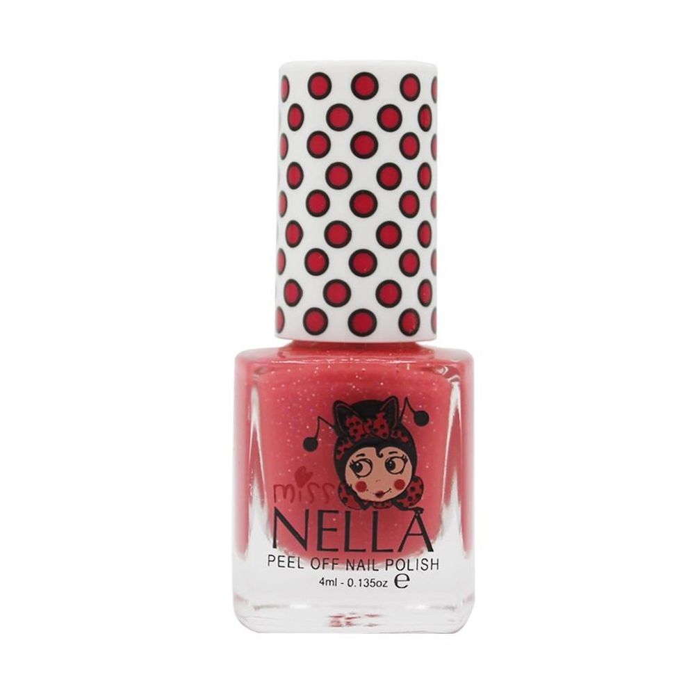 Miss NELLA妮娜小姐 - Miss NELLA 兒童水性可撕式安全指甲油-閃閃水蜜桃粉 MN28-4ml