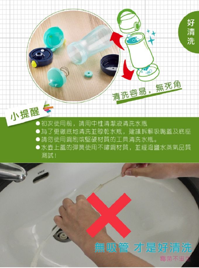 法國MAPED - 無吸管兒童概念水瓶-熱情紫-580ml