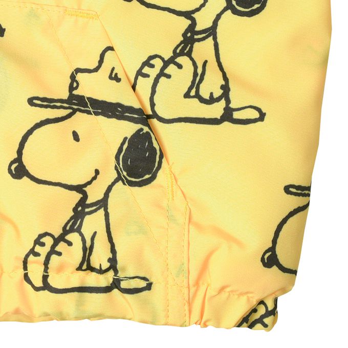 akachan honpo - 內裡刷毛夾克-史努比-黃色