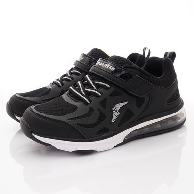 GOODYEAR - 固特異氣墊慢跑童鞋(中大童段)-運動鞋-黑