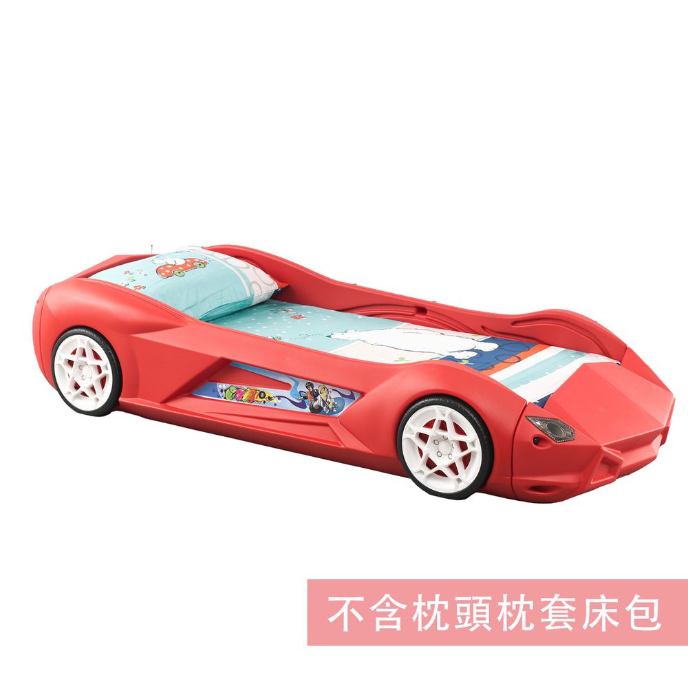 親親 Ching Ching - 100%台灣製 跑車造型兒童床 （附床墊）RB-03R-紅色 (200x95x41cm)