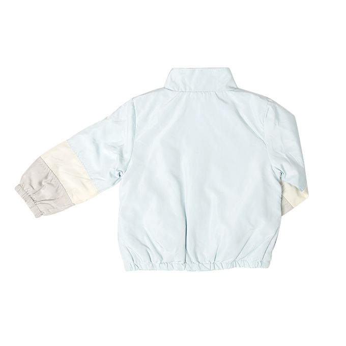 akachan honpo - 撞色拼接外套-淺藍色