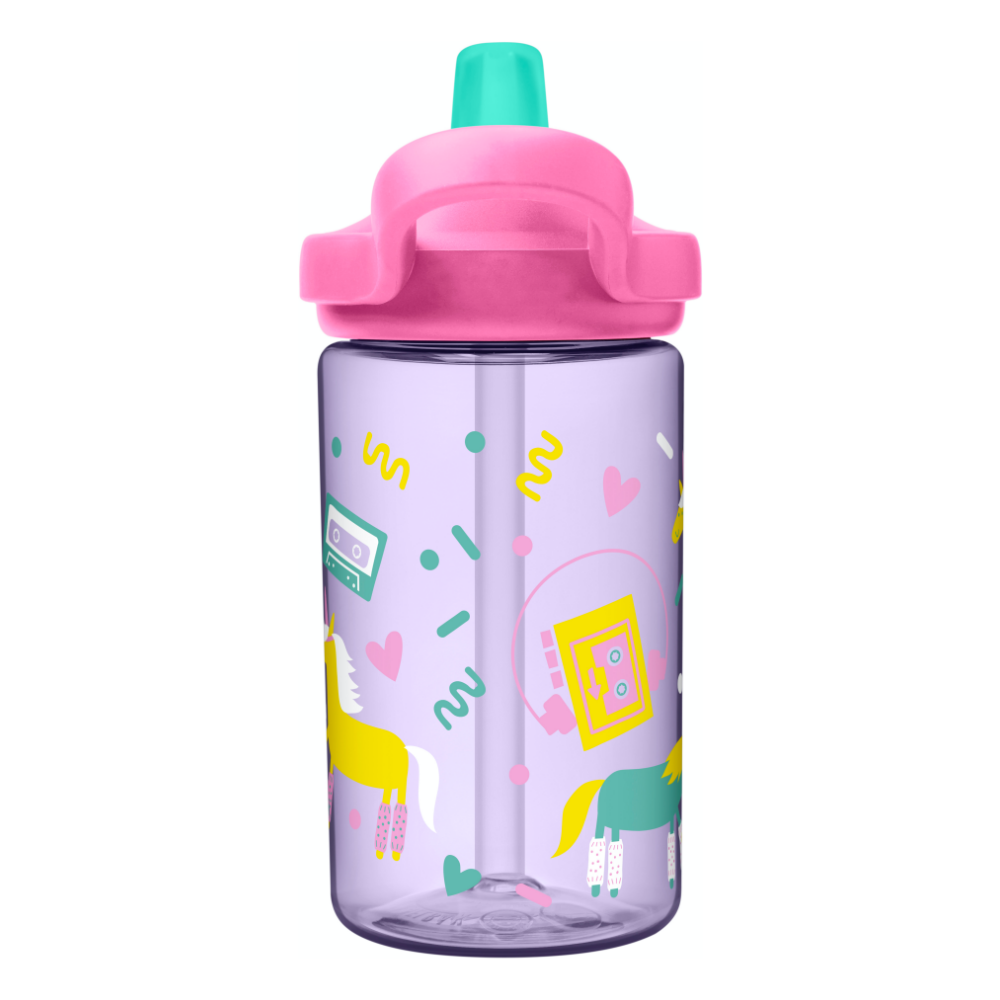 CamelBak - EDDY+ 兒童吸管運動水瓶-嘻哈獨角獸-400ml