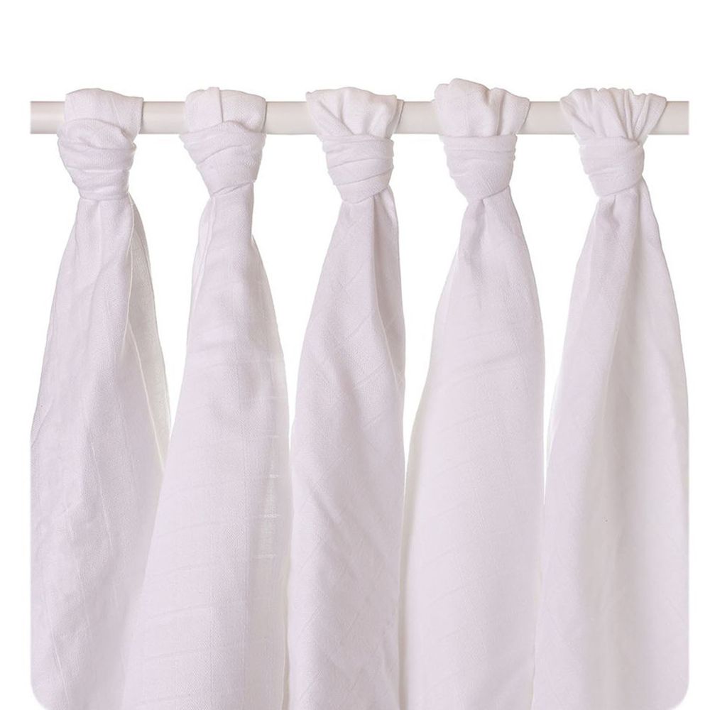 捷克 XKKO - 好時光有機棉紗布巾-白色 (70*70)