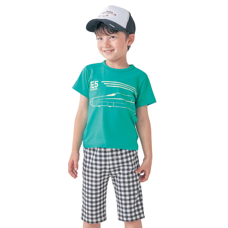 日本千趣會 - (JR新幹線) 純棉印花短T超值三件組-紅藍綠