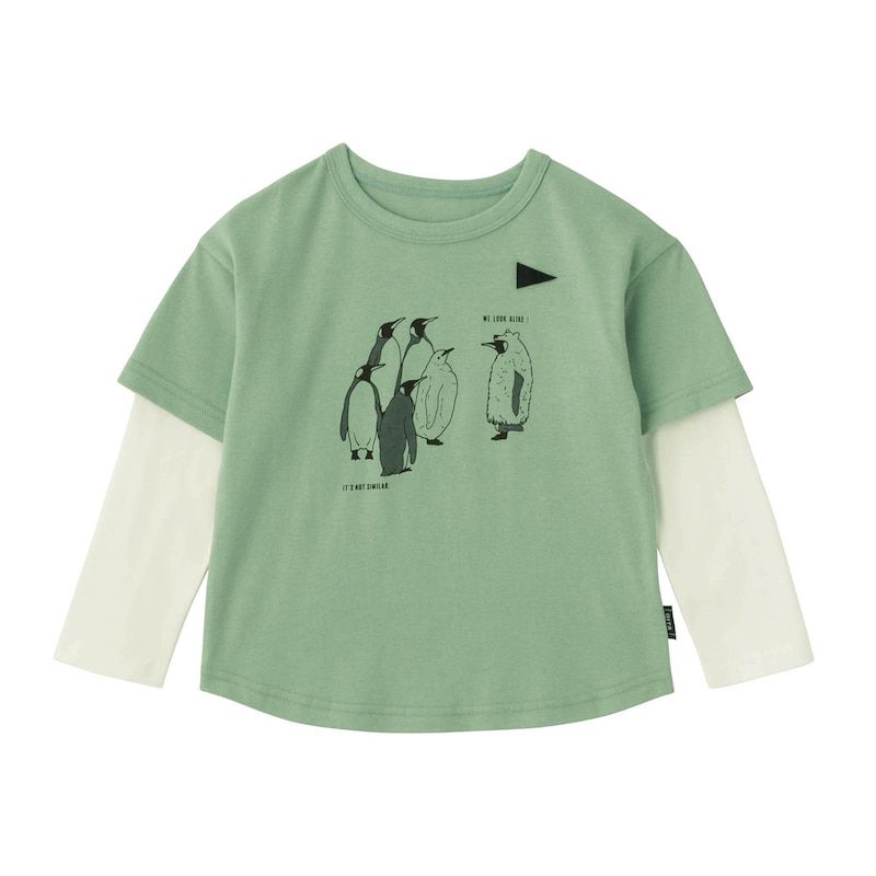 日本千趣會 - GITA 假二件清爽男孩長袖上衣-星星-藍紫