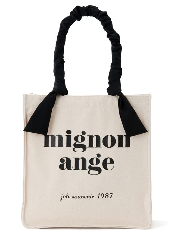 日本 GRL - 可愛天使緞帶長形托特包-綠