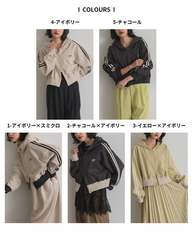 日本 ELENCARE DUE - 麂皮俐落雙拉鍊短版連帽外套-炭灰