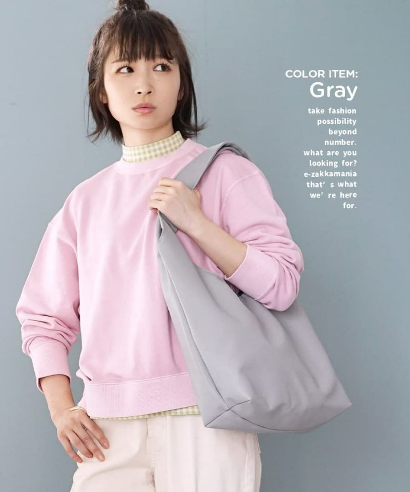 日本 zootie - 柔軟皮質大容量肩背包-蜜桃粉