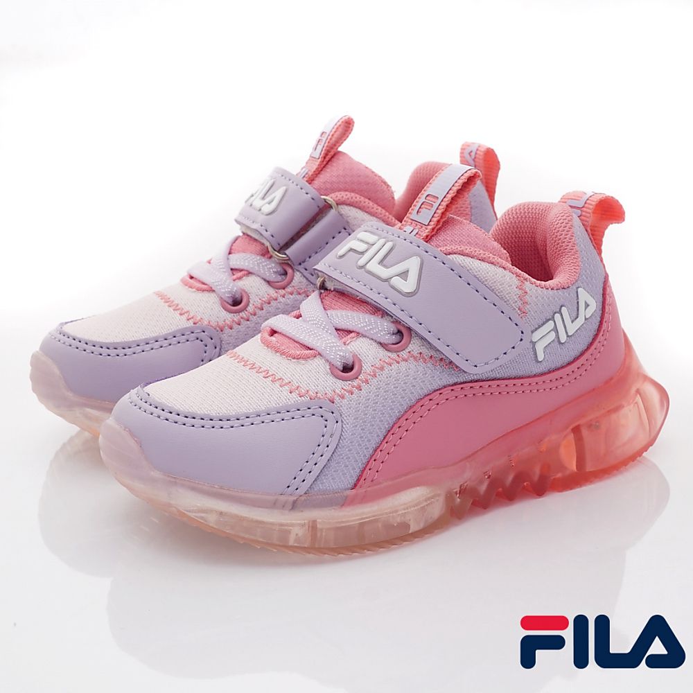 FILA - FILA康特杯電燈運動鞋款(中大童段)-運動鞋-粉