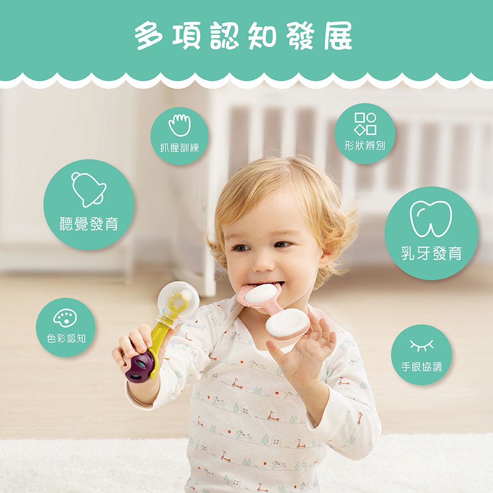 小牛津 - 手搖牙牙固齒器-手提盒10入裝-各種造型固齒器*10入