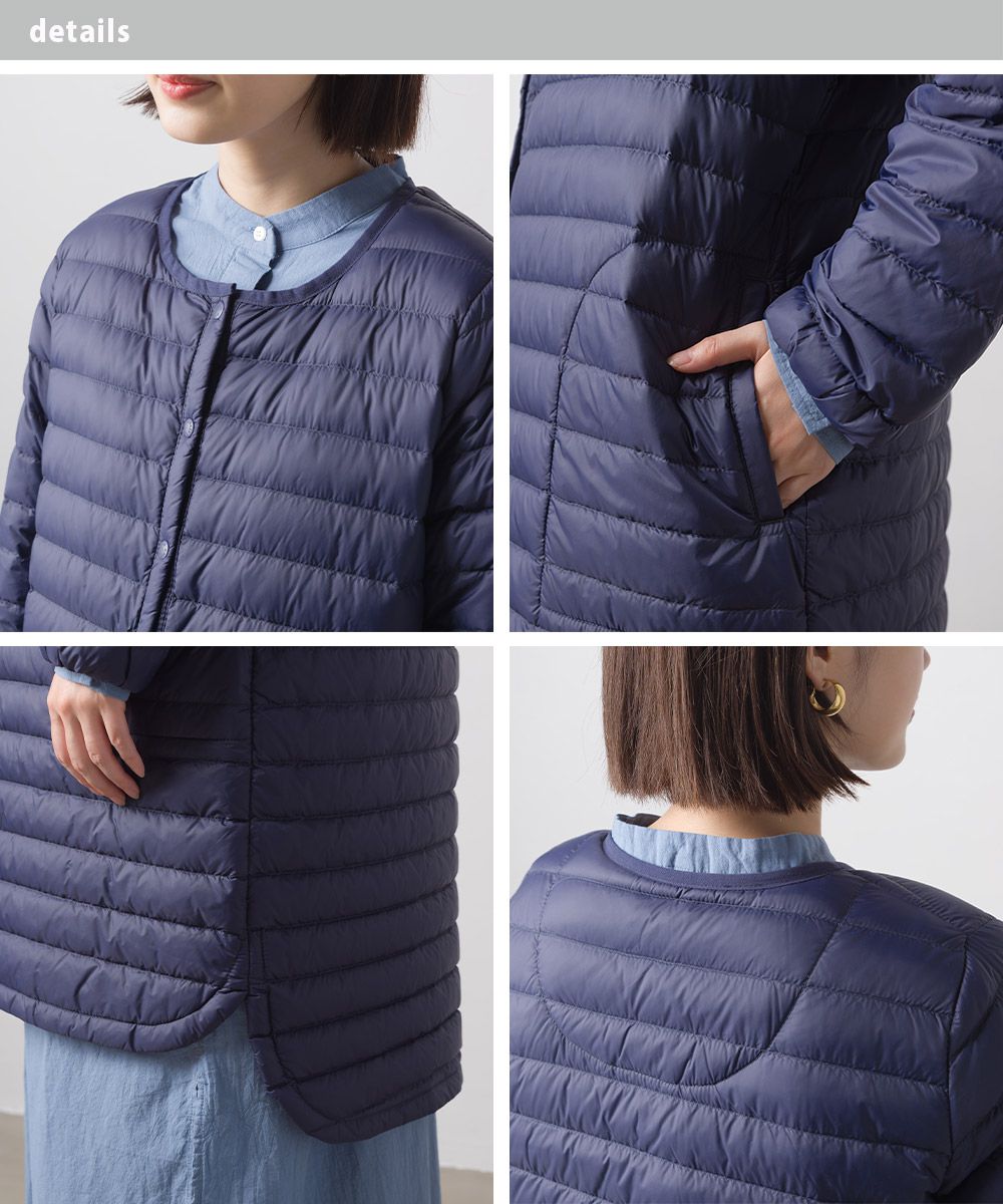 日本 OMNES - 90%羽絨 超保暖輕量長版羽絨外套-黑