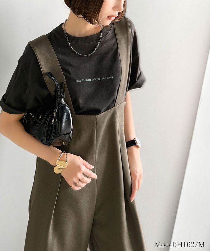 日本 Classical Elf - 優雅俐落工裝風高腰連身褲-摩卡