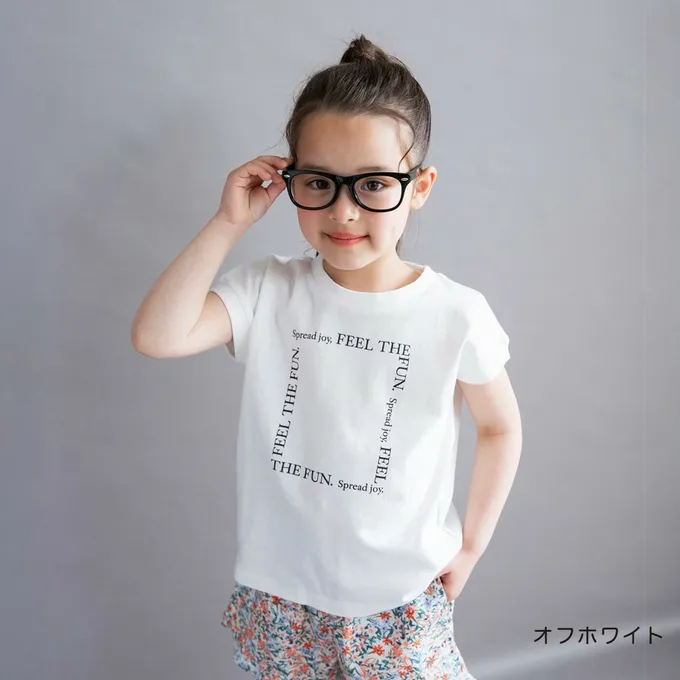 日本 BRANSHES - 100%棉 簡約風圓領法式袖上衣-小u-黃