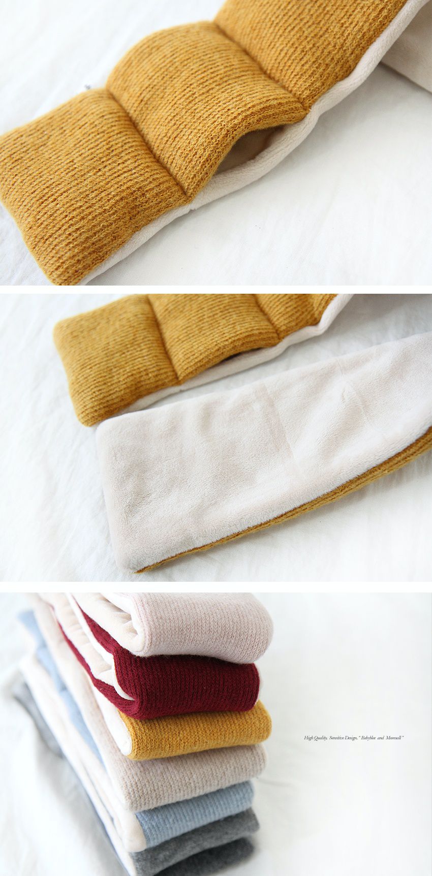 韓國 Babyblee - 鋪棉圍巾-酒紅 (FREE)