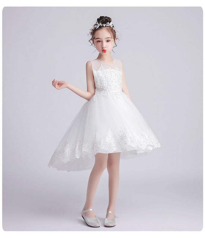 銀雪杉林拖尾禮服