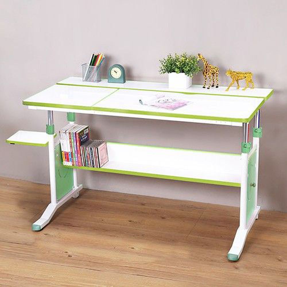創意小天才 - 第五代兒童專用調節桌(120公分寬)/兒童書桌-清新綠