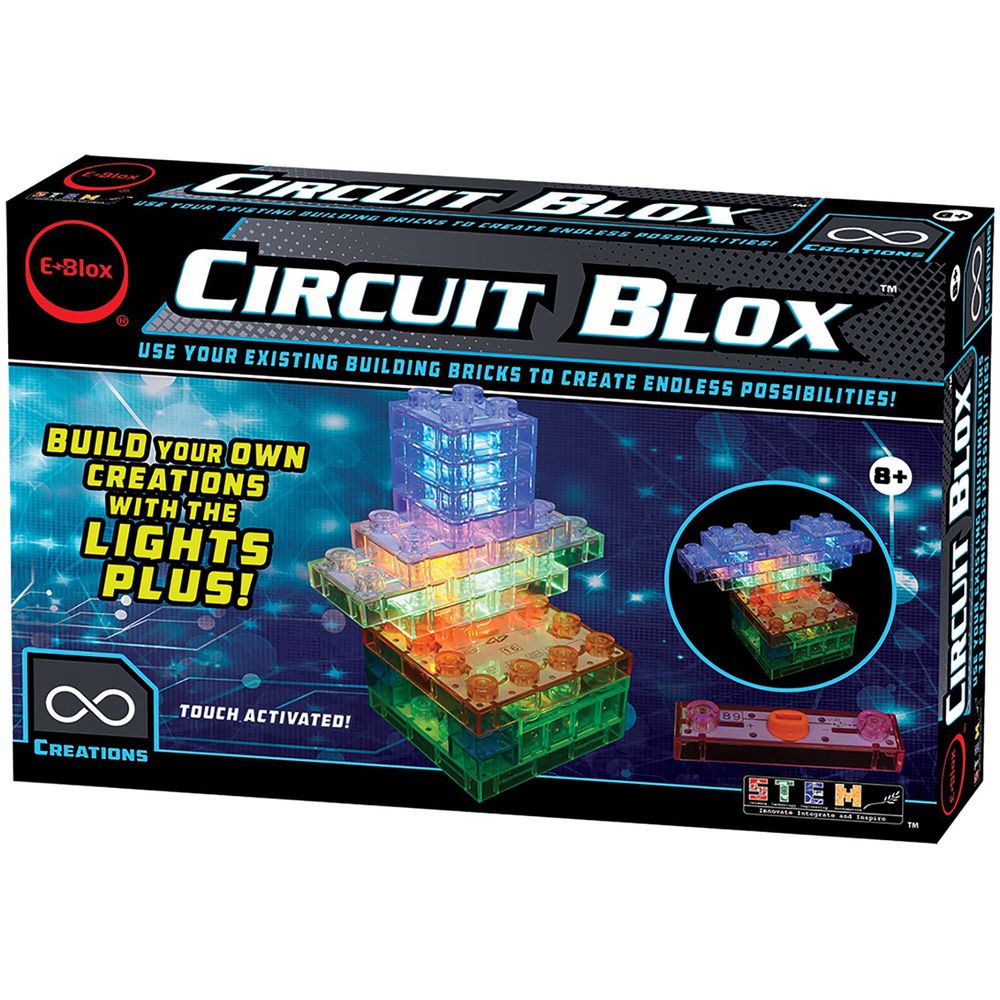 美國 E-Blox - 全能益智聲光積木-發光積木觸控組