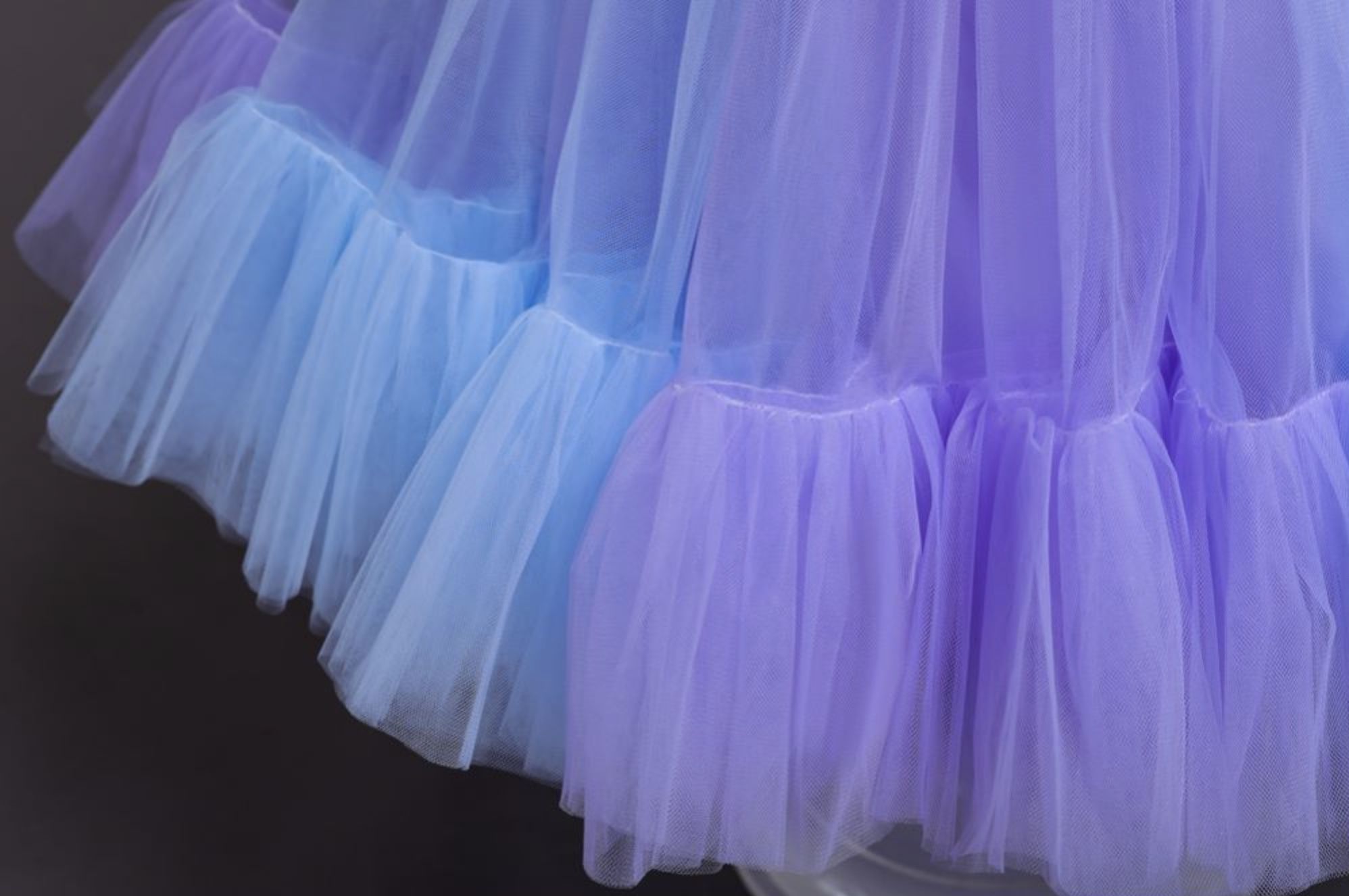 love, charlotte - 漸層藍紫蝴蝶仙子-2 Way 穿搭-洋裝, 翅膀, 亮片蝴蝶結髮夾