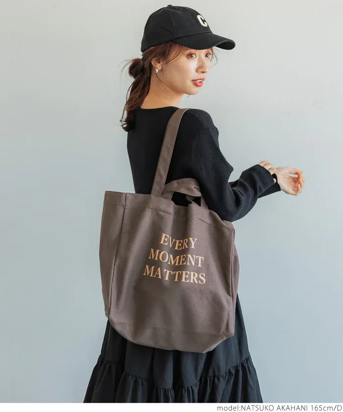 日本 COCA - 2WAY簡約大容量帆布袋-米白