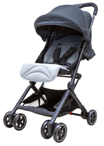 britax römer - B-Compact 秒收手推車-灰(贈扶手)