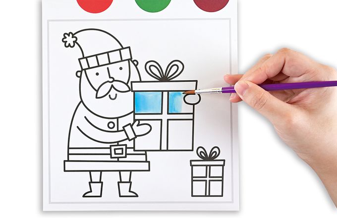 可愛小雪人-聖誕魔法著色本