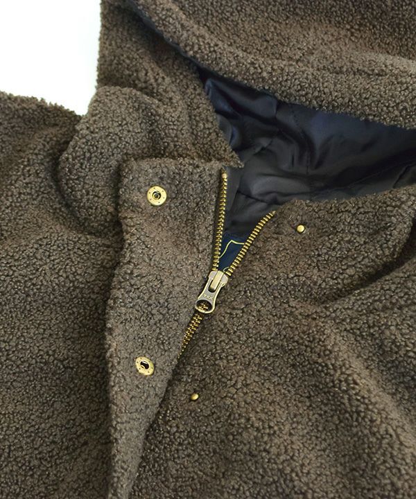 日本 zootie - SunnyHeat 保暖蓄熱泰迪熊收腰長版連帽外套-象牙白