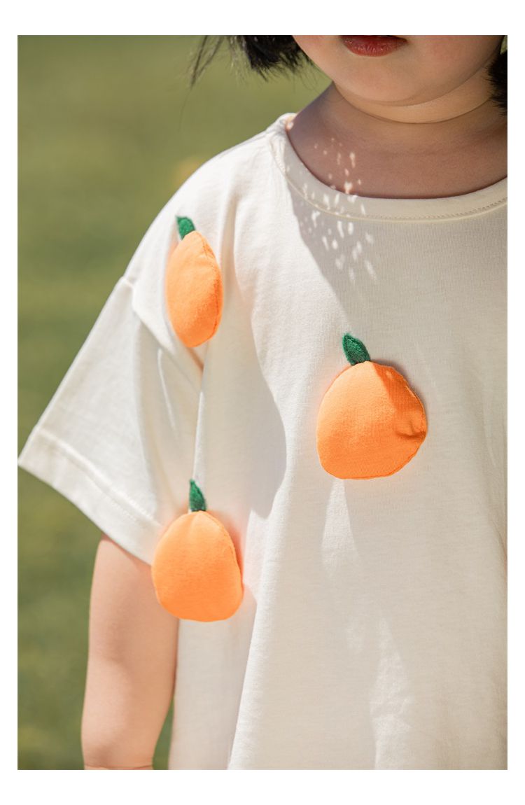 純棉立體圓領休閒短袖上衣-愛心-粉色