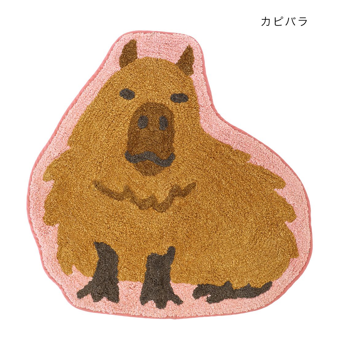 日本 TOMO - 動物系 短絨吸水腳踏墊/地墊-小浣熊 (約60×52cm)