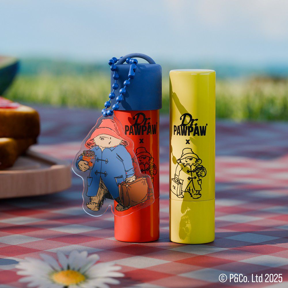 柏靈頓熊-雙味隨身 4g×2 (限量聯名/果香療癒/英國木瓜霜/護唇膏)加贈小吊飾-(經典+草莓果醬)