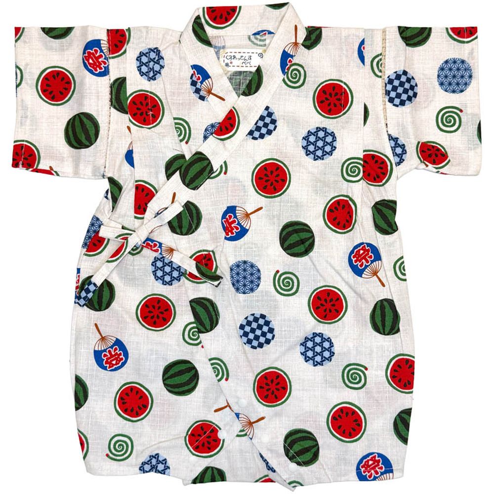 甚平包屁衣-白色