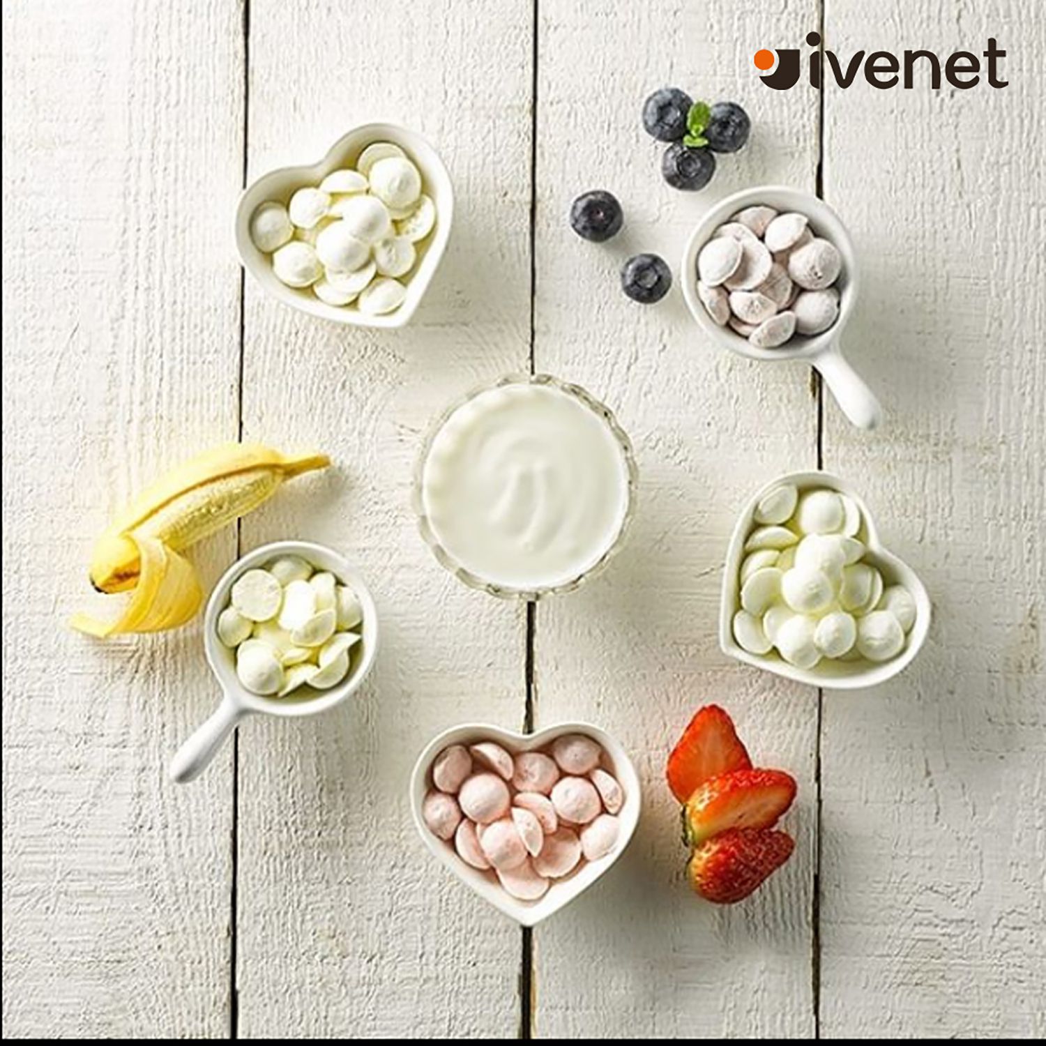 ivenet-艾唯倪 - 草莓控組合-(內含草莓大米餅*1+草莓優格豆豆餅*1+草莓果乾*1)