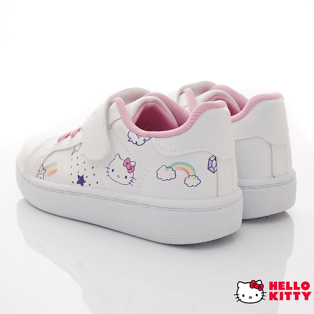 HELLO KITTY - 臺灣製流行典雅板鞋休閒運動鞋(中小童款)-白
