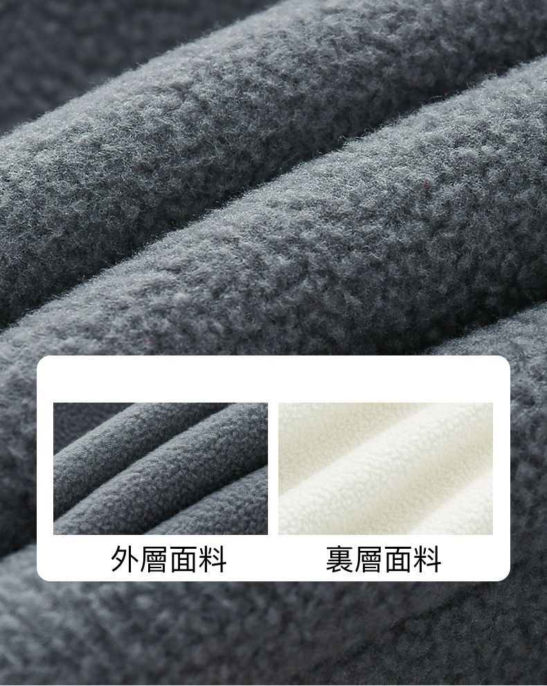 搖粒絨保暖兒童外套-恐龍-藍色