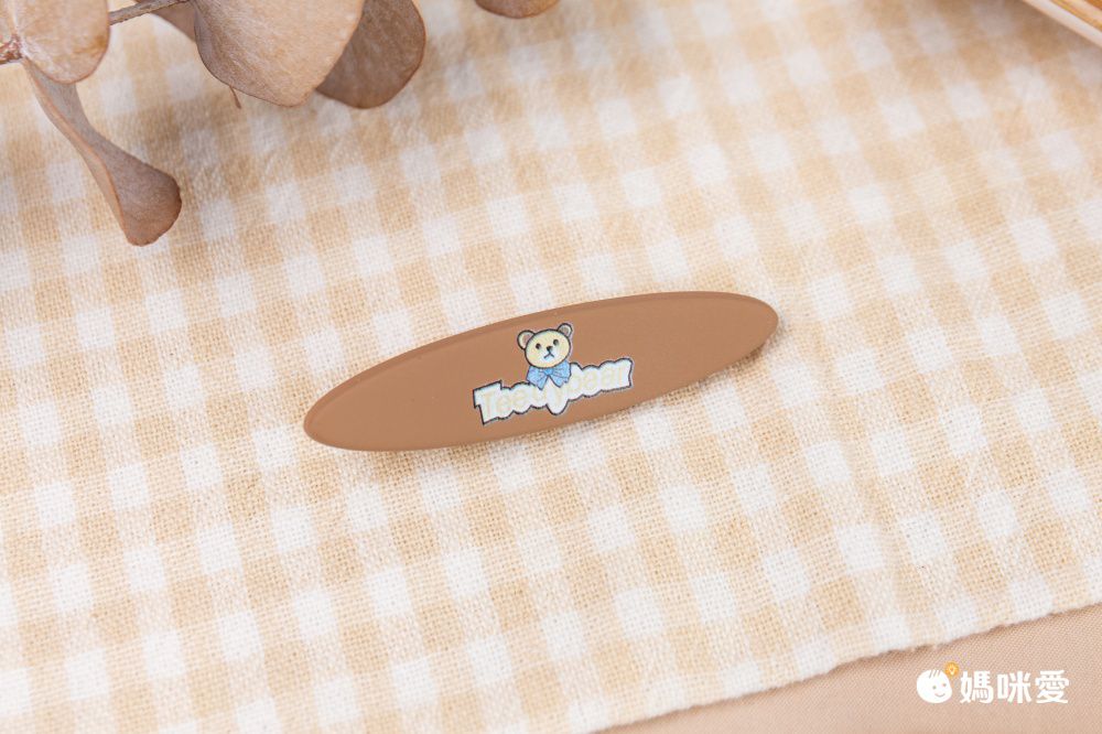 甜美造型兒童髮夾-miu貓咪-米白色