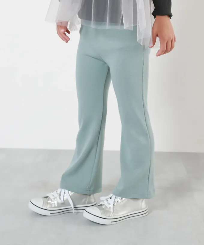 日本 devirock - [熱銷定番] 超彈力抗毛球小喇叭長褲-紫