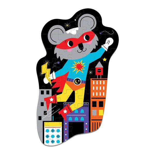 美國 mudpuppy - 造型人物拼圖-超級英雄-50片