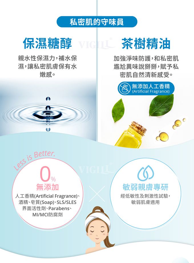 婦潔 VIGILL - 加強舒淨 私密沐浴露220ml (單入)