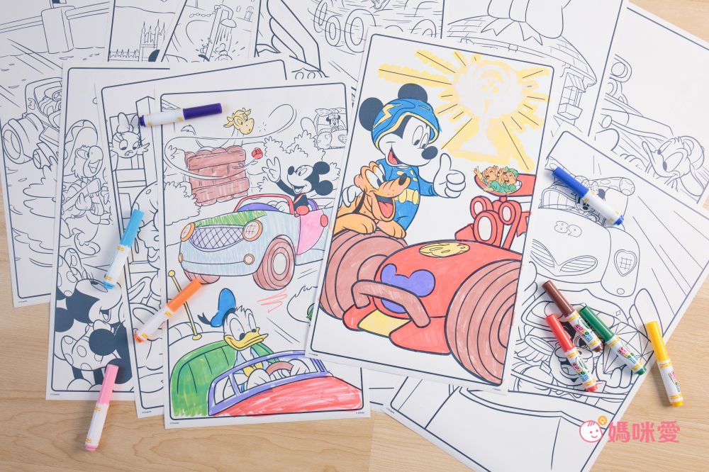 魔法顯色筆【Crayola 繪兒樂】神彩著色套組/著色本