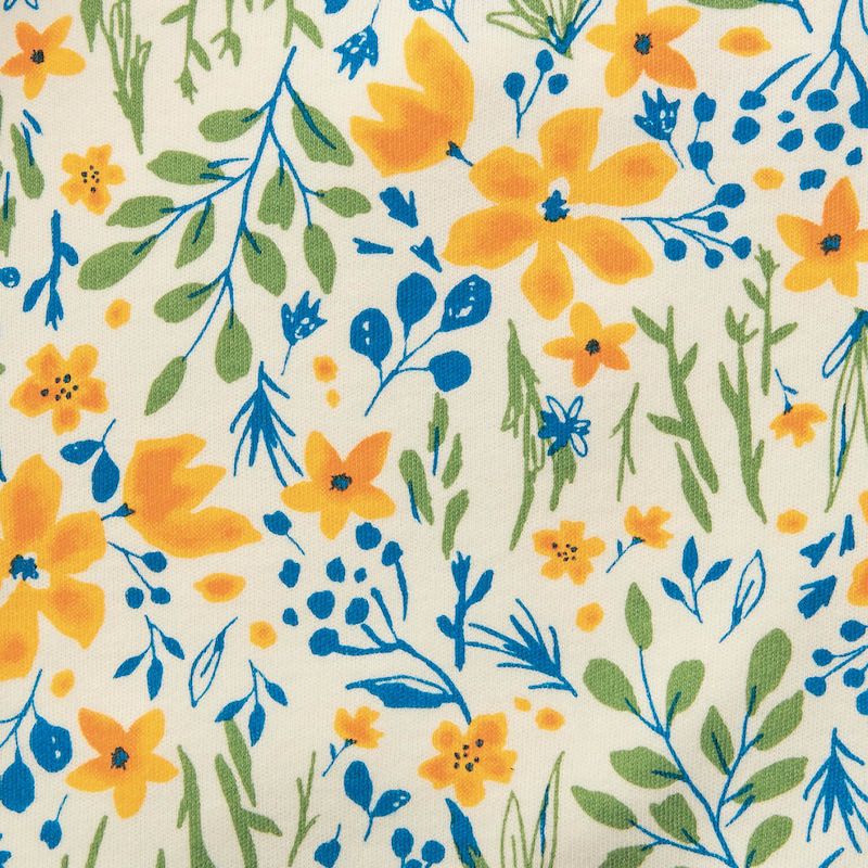 日本千趣會 - 碎花波浪純棉百摺褲裙-紫粉色系