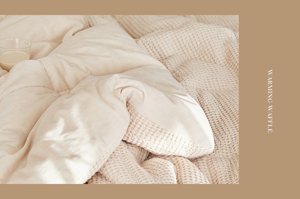 韓國 Maatila - 可水洗天絲莫代爾鬆餅棉被-燕麥