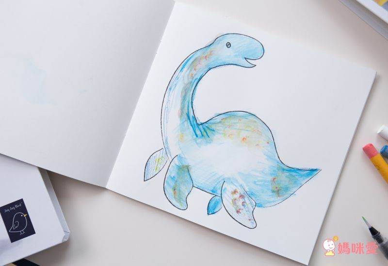 一冊在手畫水彩【Jaq Jaq Bird】水彩粉筆兩用畫冊組