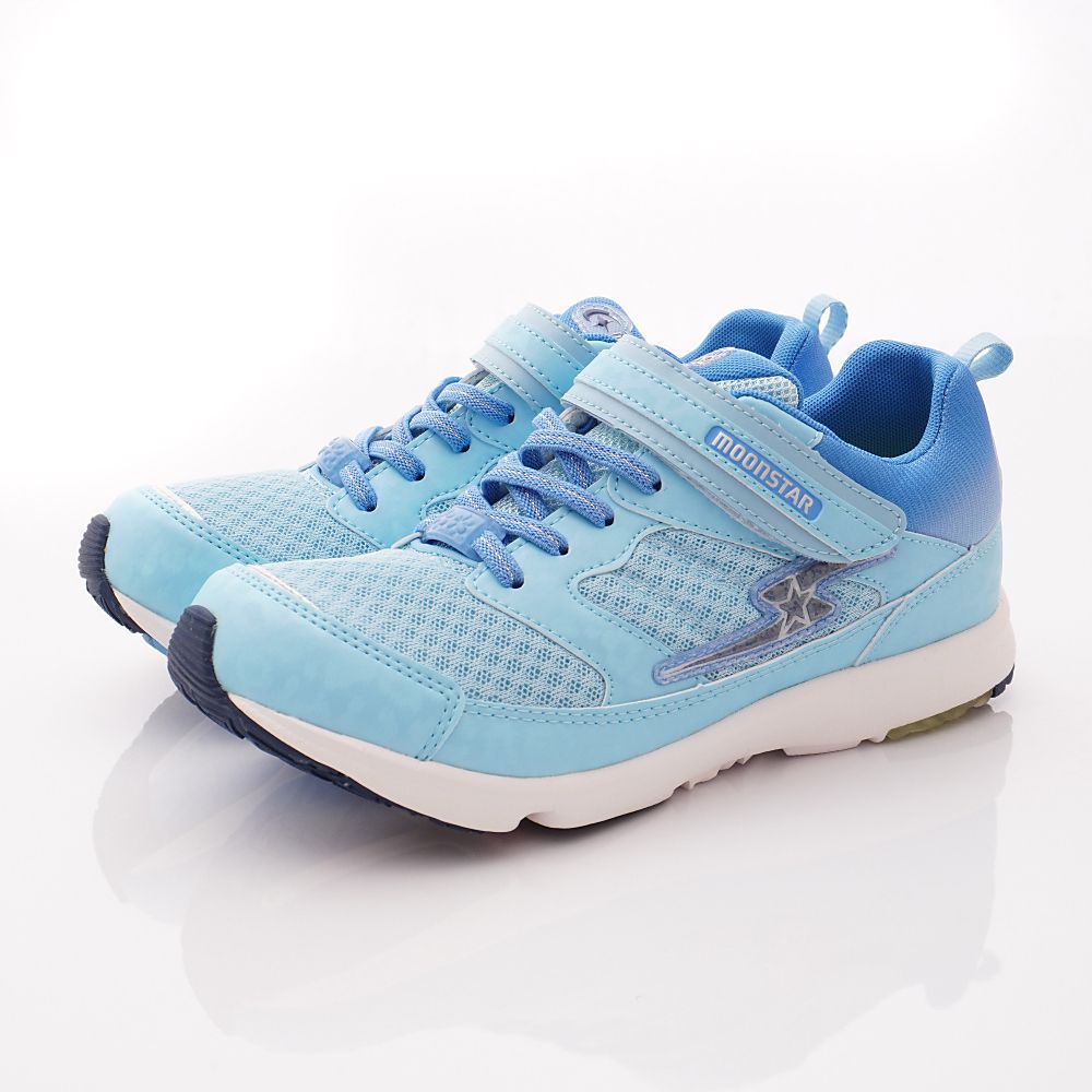 MOONSTAR - 日本月星競速機能童鞋-2E超輕量運動鞋(中大童段)-淺藍
